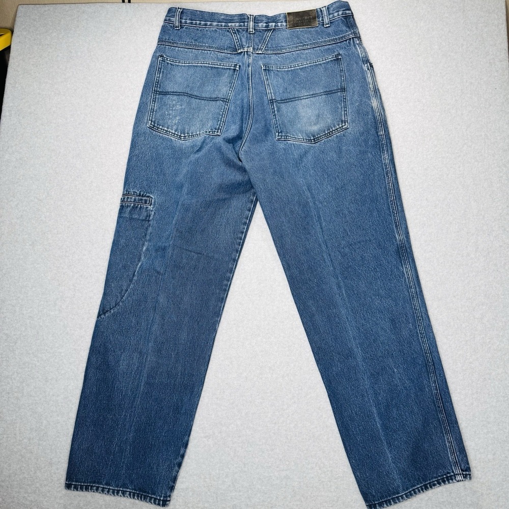 Marithe Francois Girbaud Carpenter Jeans Men 38 Baggy Wide Barrel Y2K Distressed - Picture 2 of 12